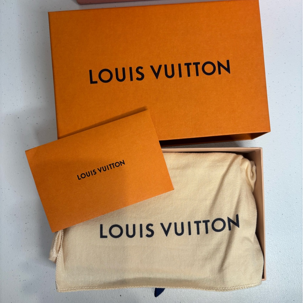 Louis Vuitton FLORE Brown and Pink Chain Wallet - Picture 8 of 12
